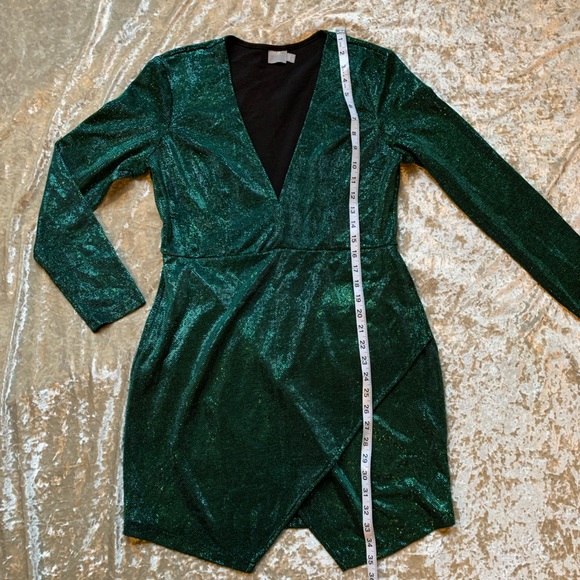 Emerald Sparkly Dress - Picture 6 of 10